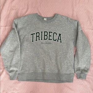 H&M Gray Crew Neck Sweatshirt Tribeca